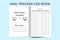 Mail tracker notebook KDP interior. Business management log book. Mail incoming and outgoing diary interior. KDP interior journal