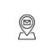 Mail tracking line icon