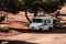 Mail Truck Delivering to Rural Neighborhood