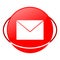 Mail vector illustration, Red icon