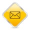 Mail yellow square icon