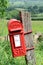 Mailbox in English countryside of Cotswolds