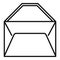 Mailbox envelope icon outline vector. Mail paper