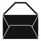 Mailbox envelope icon simple vector. Mail paper