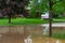 Mailbox on a Flooded Street in a Midwestern Town