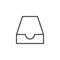 Mailbox inbox line icon