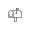 Mailbox line icon