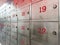 Mailbox Locker Made of Stainless Steel Sort by number in post office in Thailand
