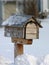 Mailbox in the snow