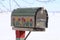 Mailbox with Tulips design on Side of the Road