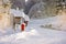 Mailboxes in snow