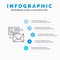 Mailing, Conversation, Emails, List, Mail Line icon with 5 steps presentation infographics Background