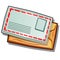 Mailing envelope isolated on white background. Vector cartoon close-up illustration.