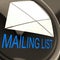 Mailing List Envelope Means Contacts Or Email Database