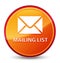 Mailing list special glassy orange round button