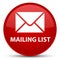 Mailing list special red round button