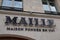 Maille logo text and brand sign of shop mustard