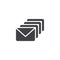 Mails vector icon