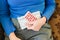 The main advice to stay healthy during Coronavirus. Woman cleaning her hands at home. Close-up