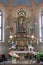 Main altar in the church of the Annunciation of the Virgin Mary in Velika Gorica, Croatia