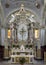 Main altar inside the Pitigliano Cathedral in Pitigliano, Italy.