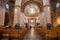 Main Altar interior inside The Basilica of the Sacred Heart of Paris