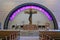 Main altar in the Votive church of the Holy Mother of Freedom in Zagreb, Croatia