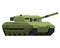 Main battle tank in flat style. German military vehicle Leopard 2