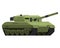 Main battle tank in flat style. German military vehicle Leopard 2