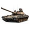 Main battle tank on white background, industries, military