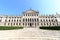 Main building of Villa Pisani seen from garden in Riviera del Brenta, Italy