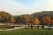 Main cemetery Mirogoj by autumn, wide view, Zagreb, Croatia