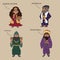 Main characters from the book of esther