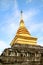 The Main Chedi of Wat Phra That Chang Kham Worawihan Temple, Nan Province, Northern Thailand