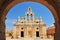 The main church of Arkadi Monastery, symbol of the struggle of Cretans against the Ottoman Empire, Rethymno, Crete, Greece