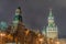 Main Clock named Kuranti on Spasskaya Tower. Red Square.