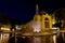 Main colonnade and singing fountain at night - Marianske Lazne - Czech Republic