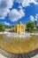 Main colonnade and Singing fountain in the small west bohemian spa town Marianske Lazne Marienbad - Czech Republic