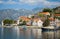 Main embankment of Perast town,Kotor Bay