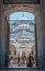 The main entrance of Blue Mosque, one of the most beautiful mosques in Istanbul, Turkey