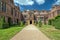 Main Entrance, Charlecote House, Warwickshire, England.