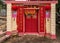 Main entrance door to Taoist shrine in Tai O, Hong Kong China