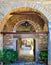 The main entrance of Evangelistria Monastery,Skiathos island, Greece