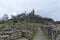 The main entrance and fortress of Tsarevets, medieval stronghold located on a hill with the same name in Veliko Tarnovo