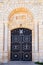 Main entrance of the greek orthodox monastery, Mount Tabor, Israel