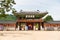 Main entrance of Hwaseong Haenggung Palace, the ornate residential palace built for King Jeongjo when he constructed the