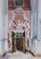 Main entrance into Menshikov\'s tower church in Moskow, rare baro