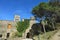 Main entrance of the monastery of Sant Pere de Rodes. Girona, Catalonia, Spain
