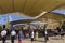 Main EXPO street with many visitors and pavilions on the sides on the Milan EXPO 2015