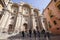 Main facade of cathedral of Granada from Pasiegas square, Renaissance architecture, Granada, Andalusia, Spain